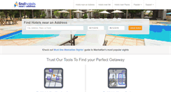 Desktop Screenshot of findhotelsnearanaddress.com